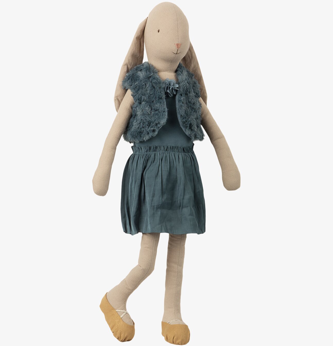 Bunny Ballerina Petrol från Maileg i elegant balettkostym