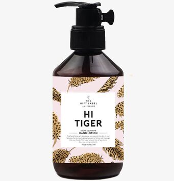 Handlotion - Hi Tiger från The Gift Label med leopardmönster