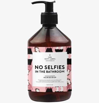 Handtvål - No Selfies från The Gift Label i mörkbrun flaska
