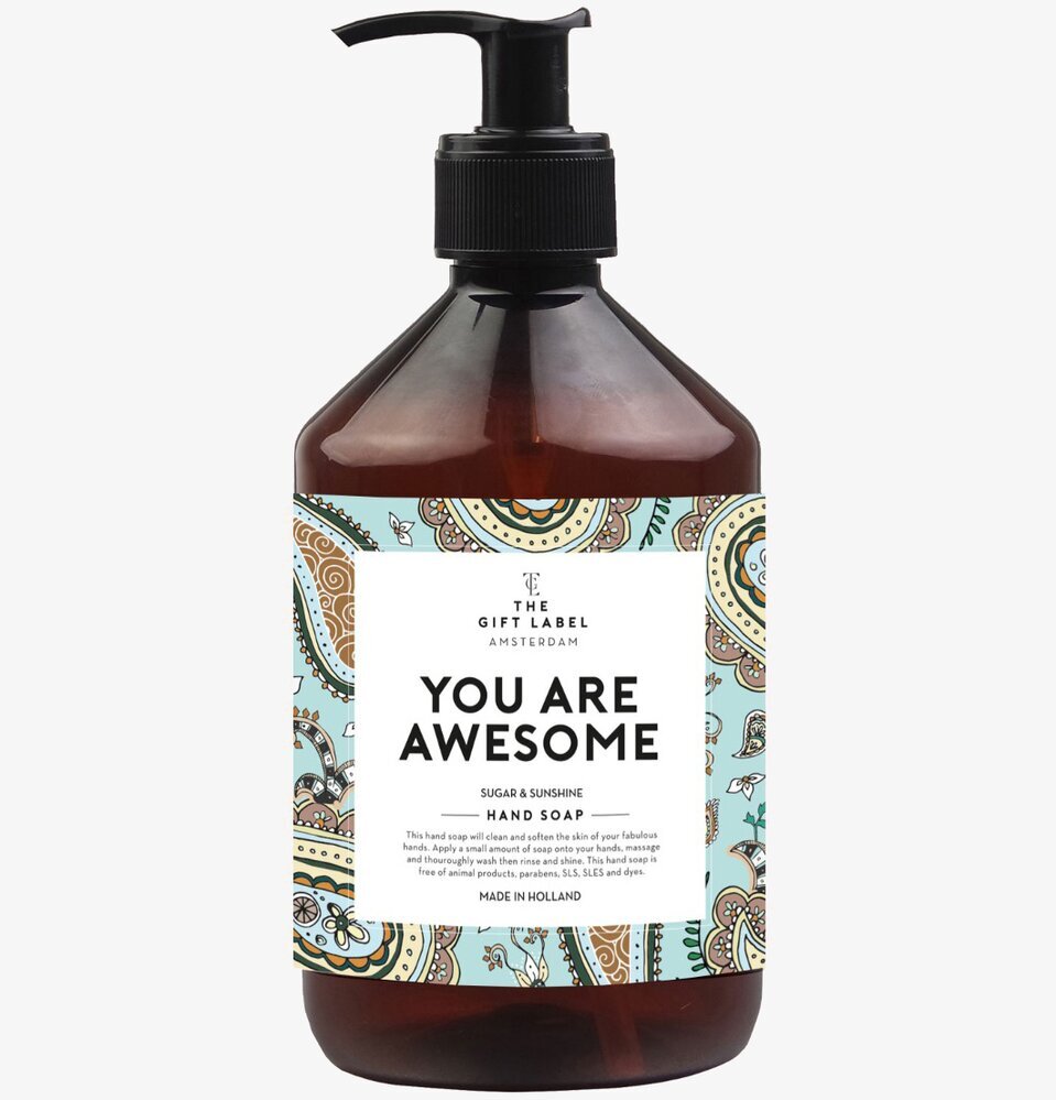 Handtvål - You Are Awesome från The Gift Label med pumpflaska