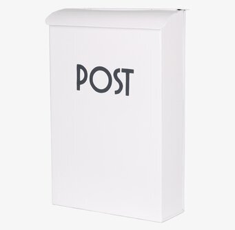 Postlåda Off-White från Strömshaga mot vit bakgrund