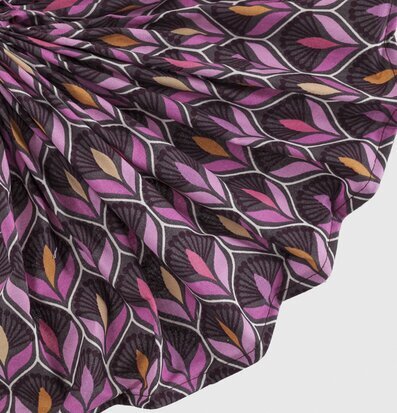 Bordslampa Glikeria från Skitso med färgrik, mönstrad skärm