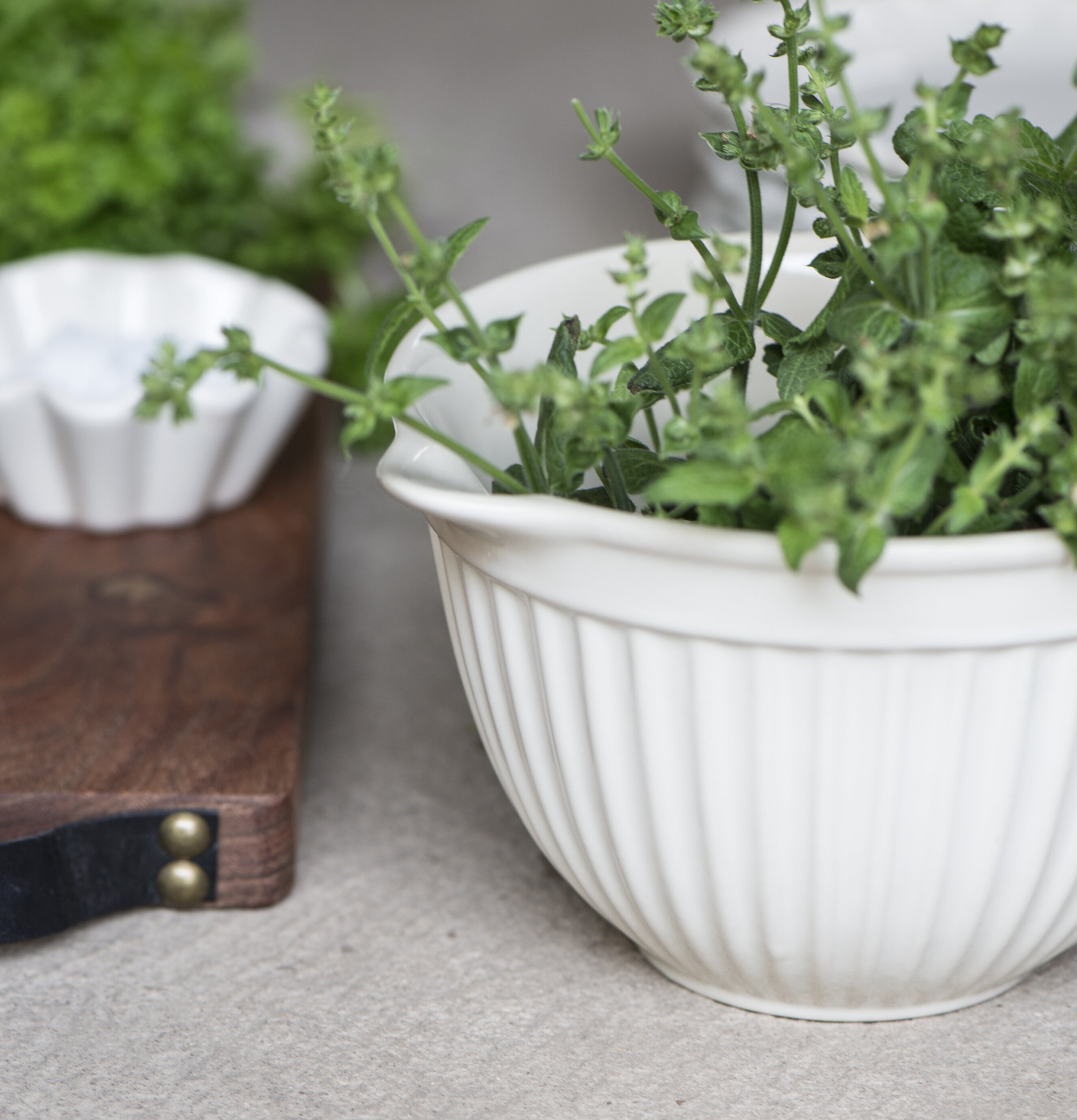Vispskål Mynte Butter Cream från IB Laursen med örter