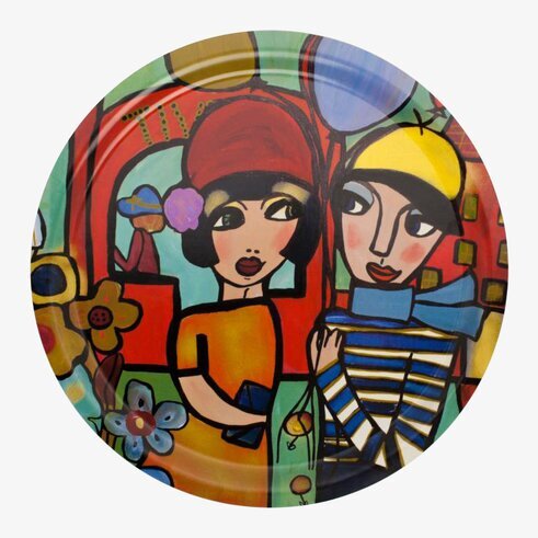 Signerad Bricka Innan Kyssen, stor från Dixie, dekorativ