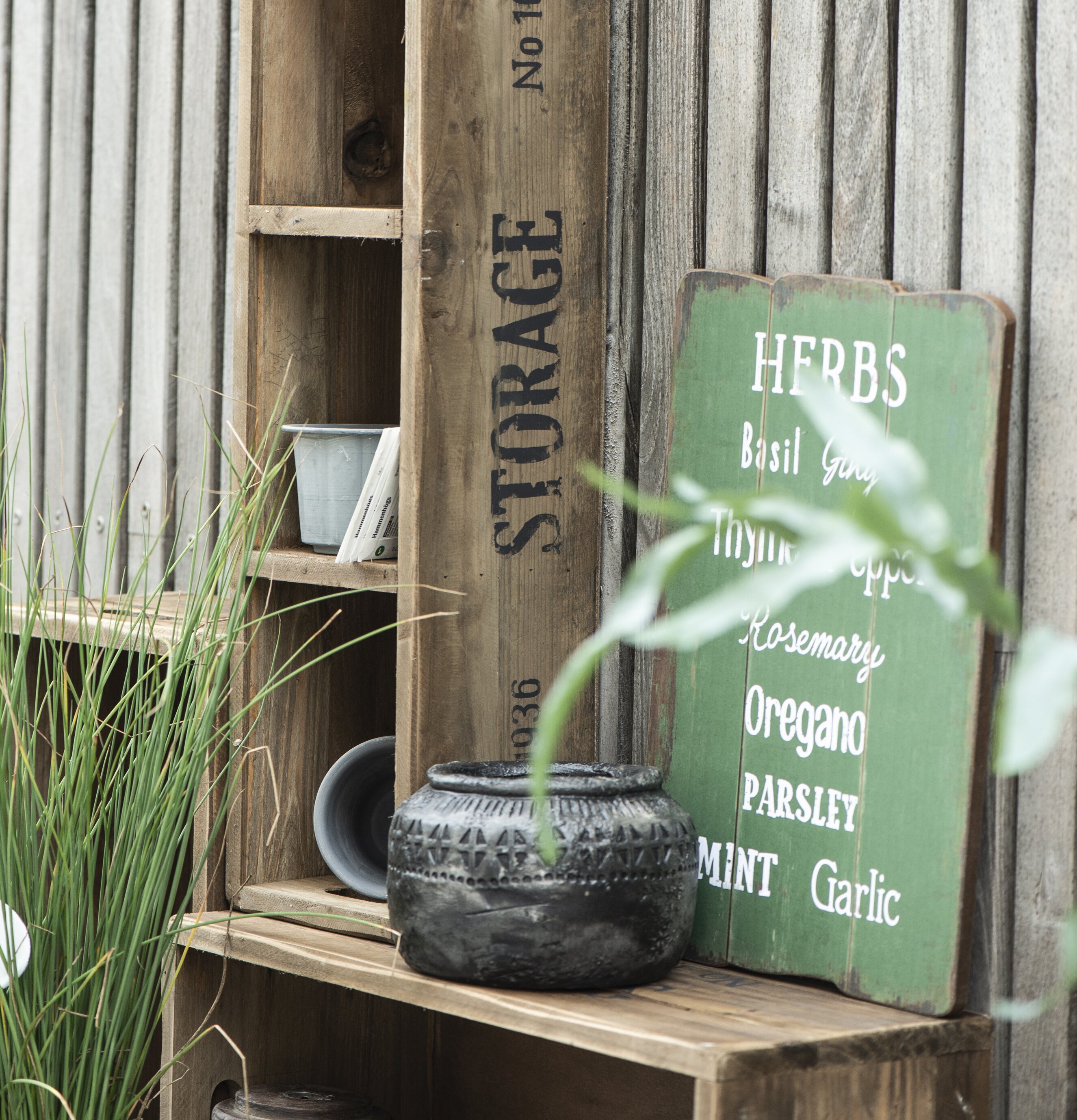 Trälåda Storage från IB Laursen med rustik och naturlig känsla