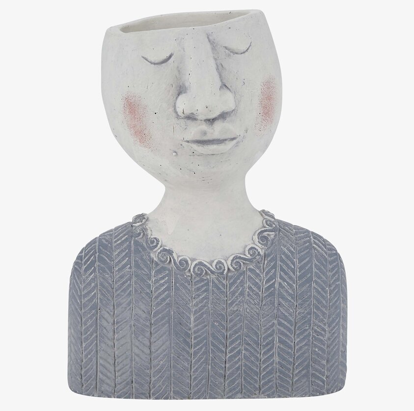 Blomkruka Ansikte Blå från Bahne med unikt ansiktsmotiv