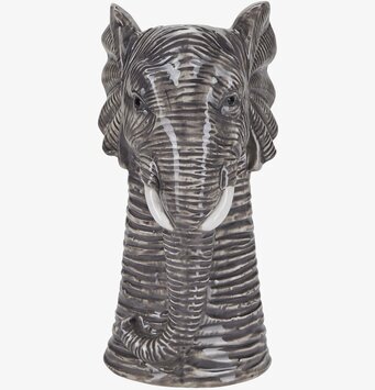 Vas Elefant Grå från Bahne med detaljerat elefanthuvud