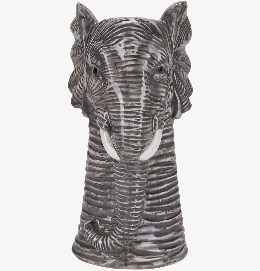 Vas Elefant Grå från Bahne med detaljerat elefanthuvud