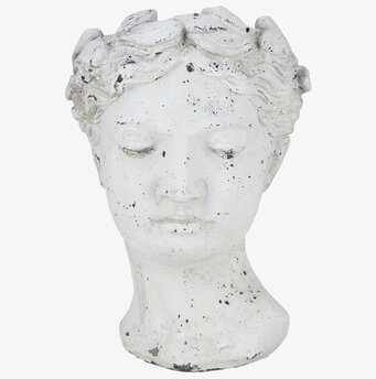 Kruka Lady Face Grå från Bahne med skulpturalt ansikte