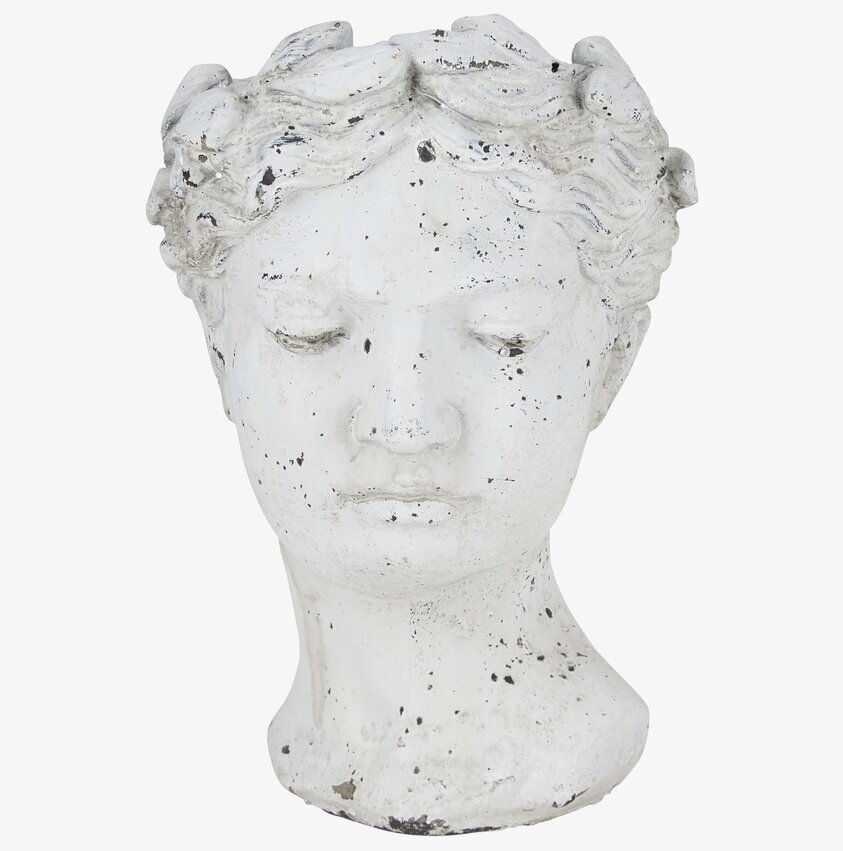 Kruka Lady Face Grå från Bahne med skulpturalt ansikte