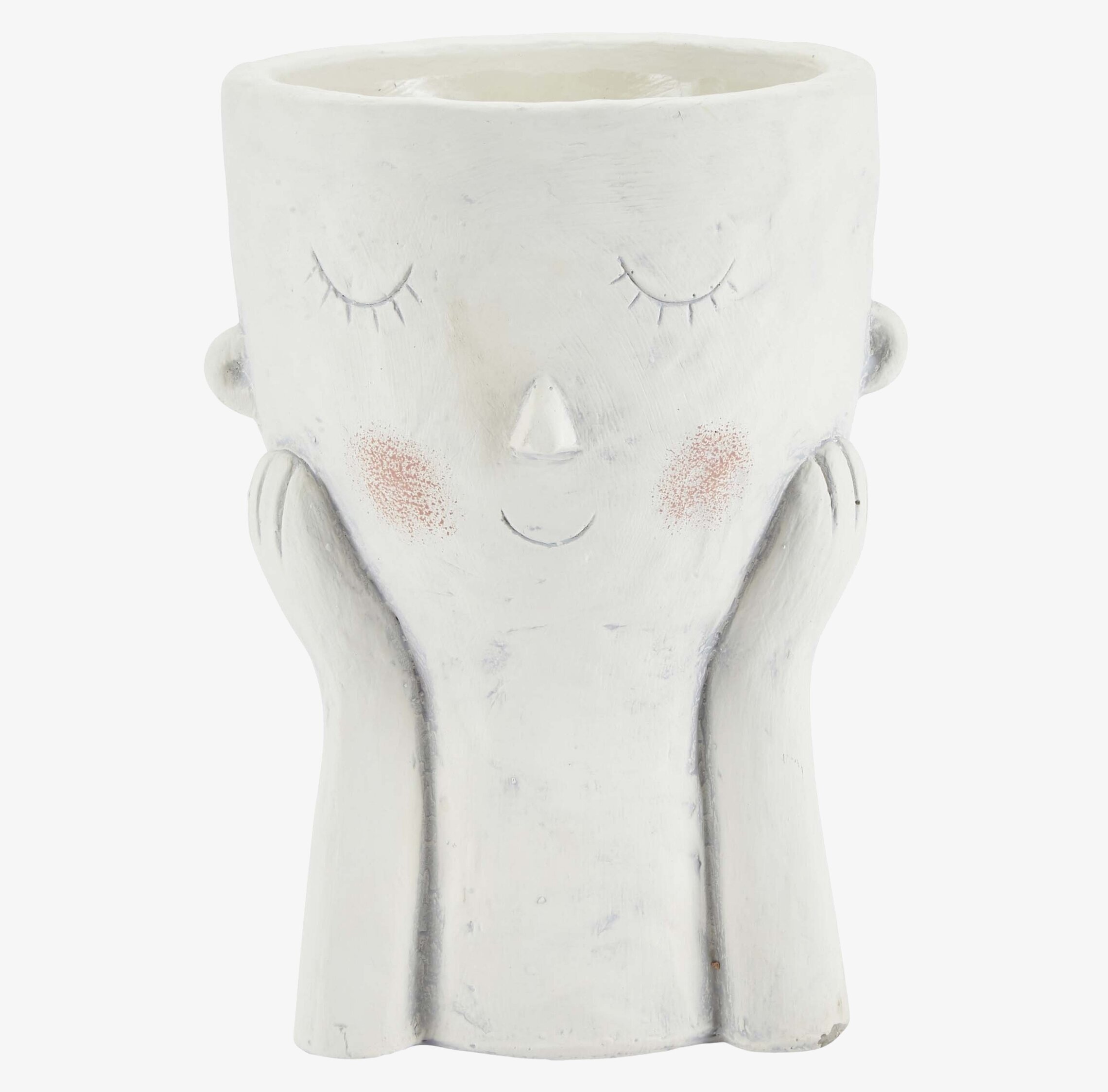 Blomkruka Ansikte Vit från Bahne med uttrycksfull design