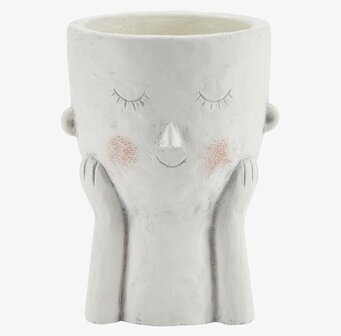 Blomkruka Ansikte Vit från Bahne med unikt ansiktsdesign