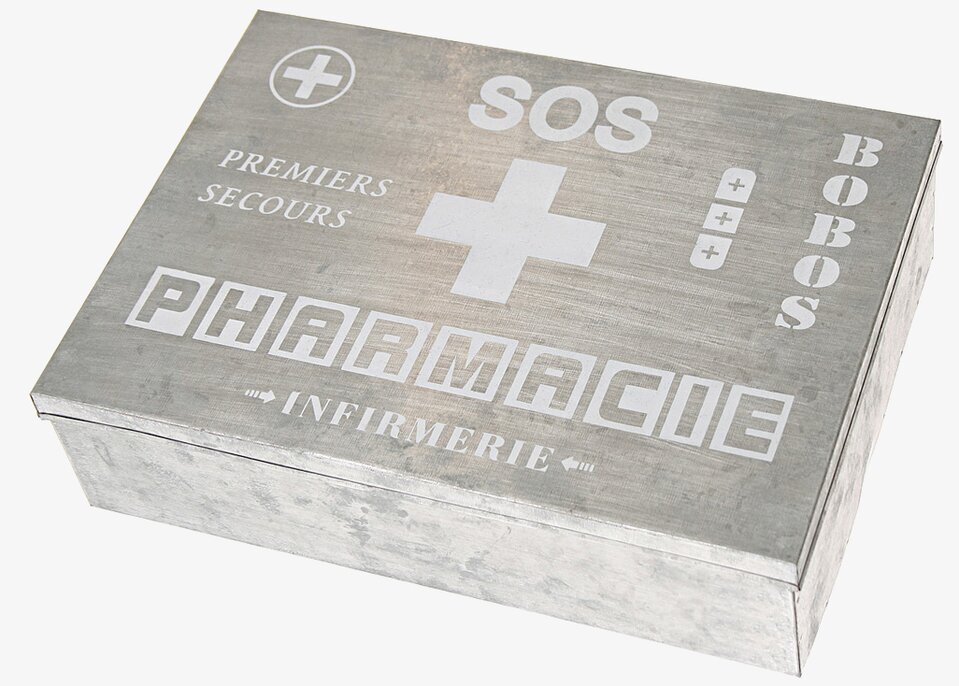 Box SOS Zink från By ON - robust första hjälpen-låda i zink