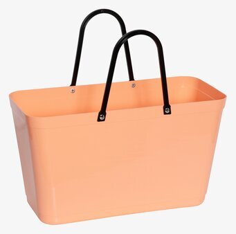 Väska Hinza Aprikos från Hinza med svarta handtag