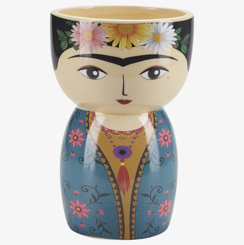 Ansiktskruka Flower från Bahne med färgglad blomsterkrans