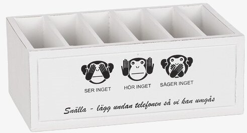 Trälåda Mobiler Vit från Different Design med fem fack