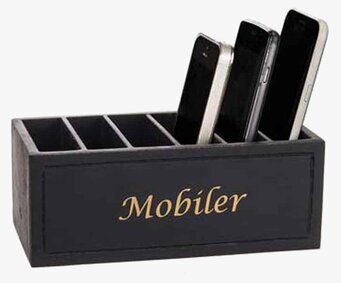 Trälåda Mobiler Svart från Different Design med fem fack