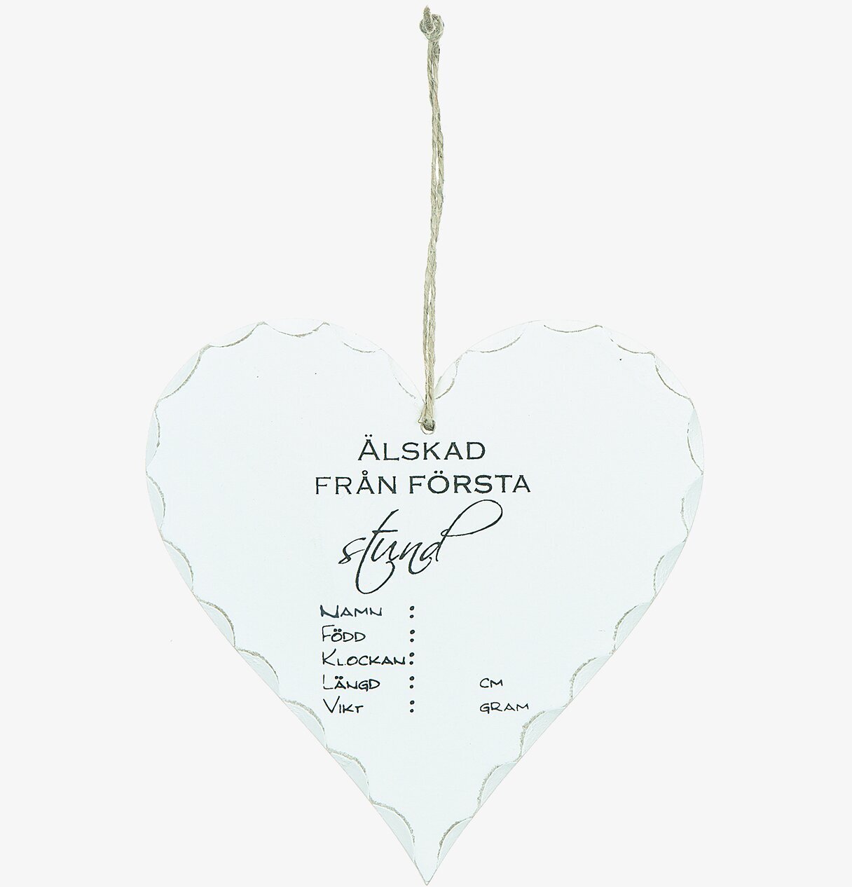 Skylt Hjärta Älskad Från Första Stund från Different Design