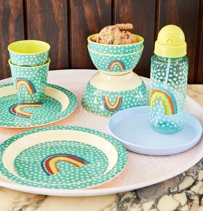 Lunchbox Rainbow & Stars Print från Rice med färgglada mönster