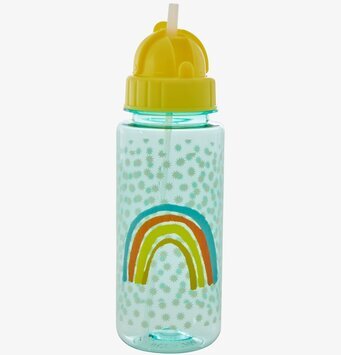 Dryckesflaska Rainbow & Stars Print från Rice med sugrör