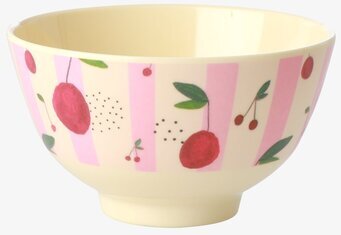 Liten Skål Cherry Print från Rice med körsbärsmönster