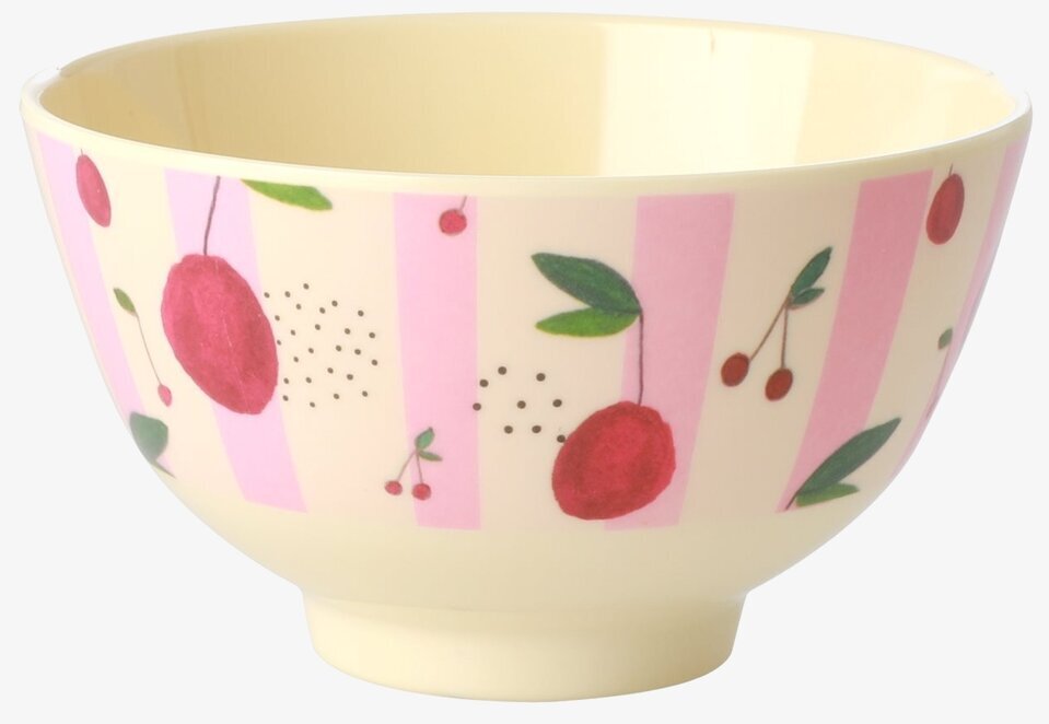 Liten Skål Cherry Print från Rice med körsbärsmönster