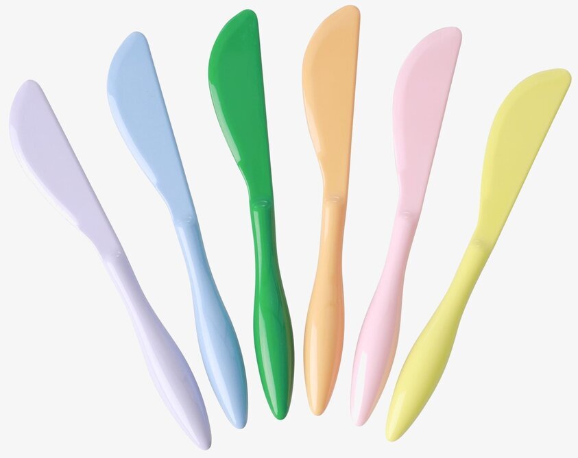 Smörknivar Let's Summer från Rice i färgglada nyanser