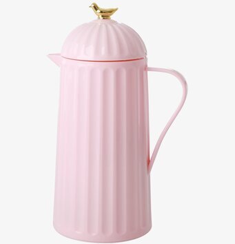 Termos Gold Bird Pink från Rice med gyllene fågelknopp