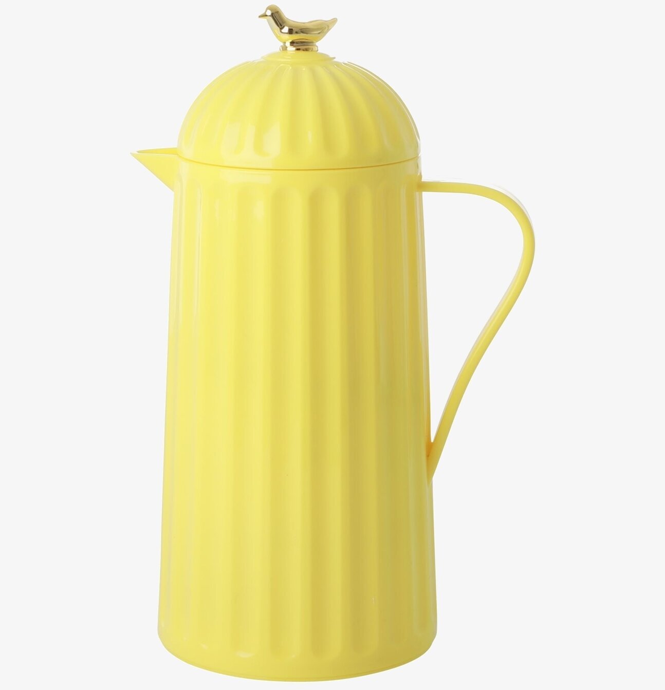 Termos Gold Bird Yellow från Rice med guldfärgad fågel