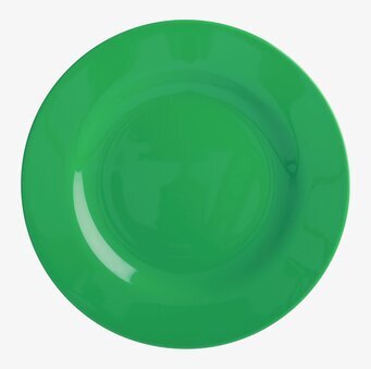 Assietter 6-Pack - Let´s Summer Print från Rice i gräsgrönt