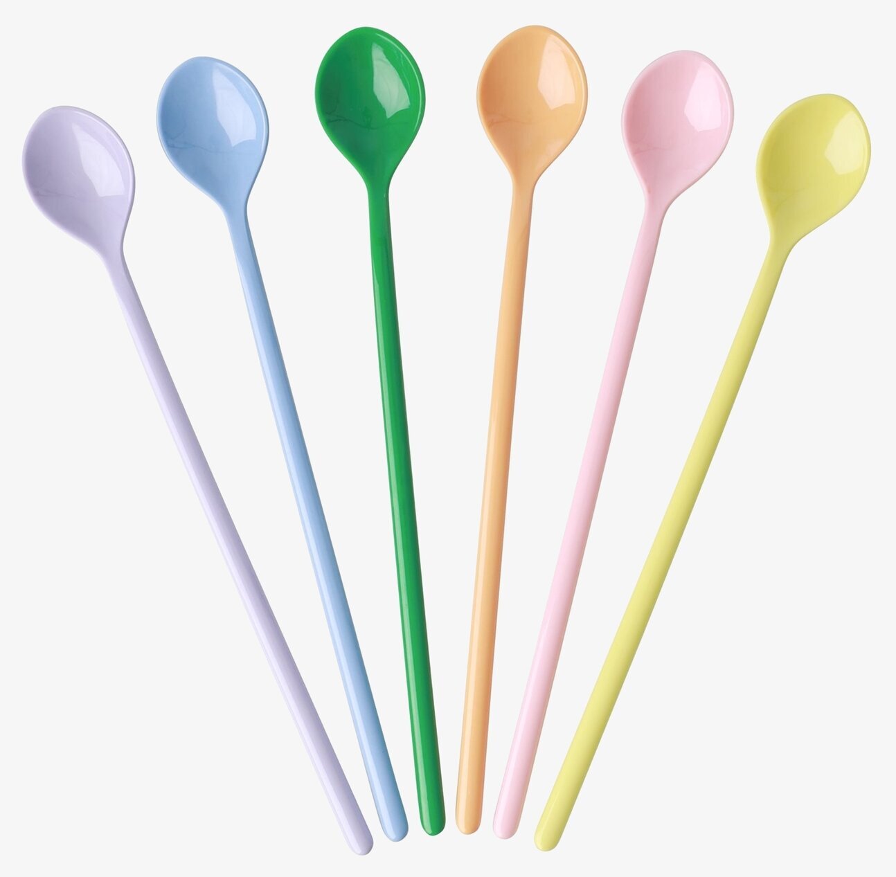 Långa skedar - Let´s Summer Colors från Rice i färger