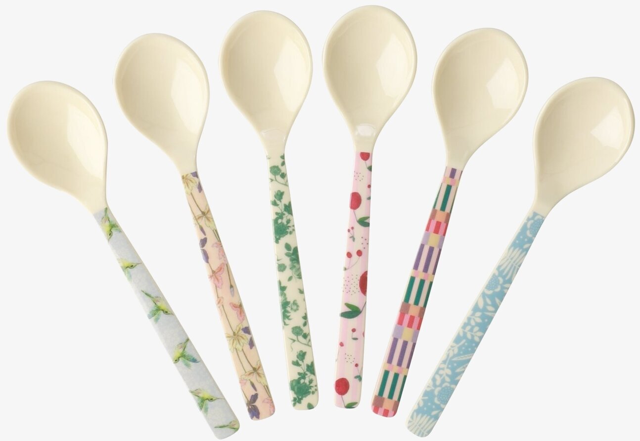 Korta Skedar - Let´s Summer Prints från Rice med somriga motiv