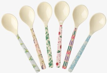 Korta Skedar - Let´s Summer Prints från Rice med somriga motiv