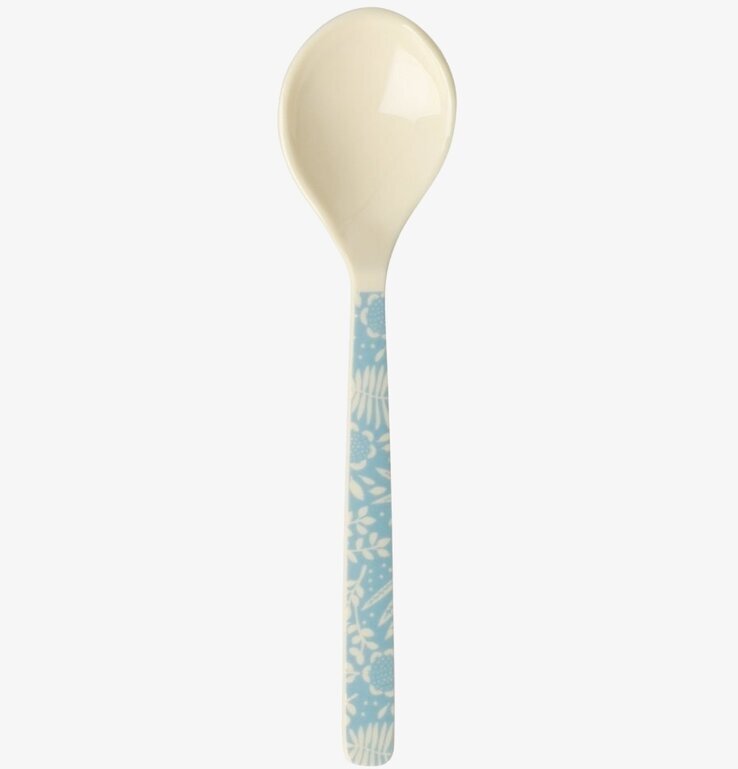 Korta Skedar - Let´s Summer Prints från Rice i ljusblått