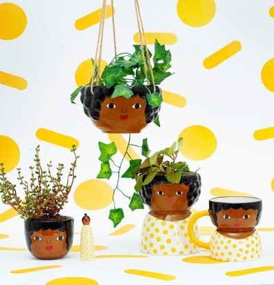 Kruka Chantelle från Sass & Belle med ansiktsdesign