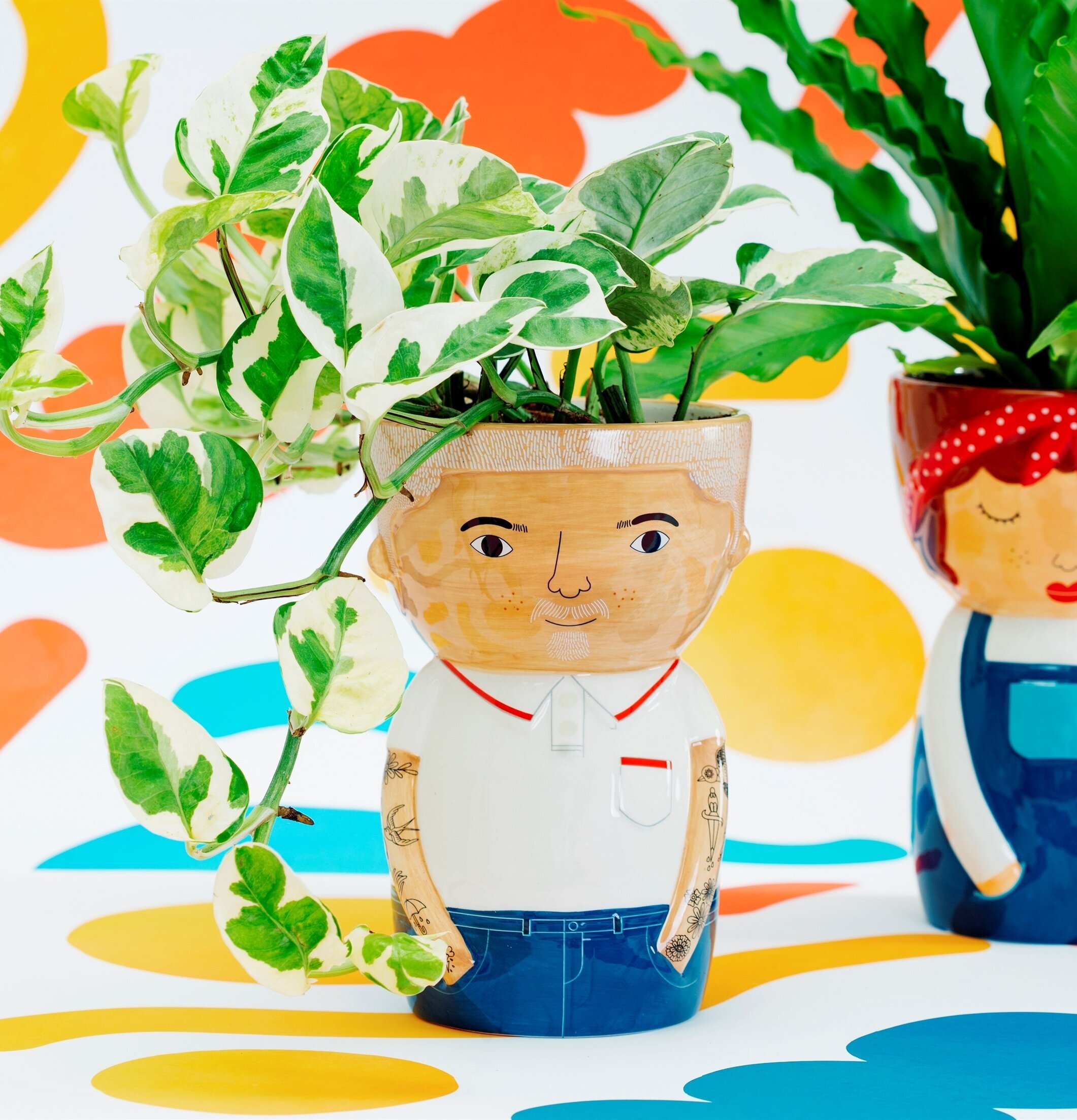 Kruka Bradley från Sass & Belle med lekfull mänsklig design