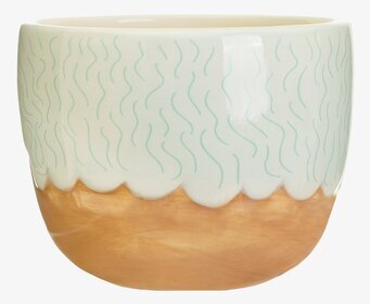 Kruka Mini Rose från Sass & Belle med vågigt mönster