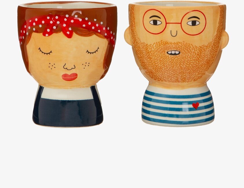 Äggkoppar Libby & Ross från Sass & Belle, charmiga figurer