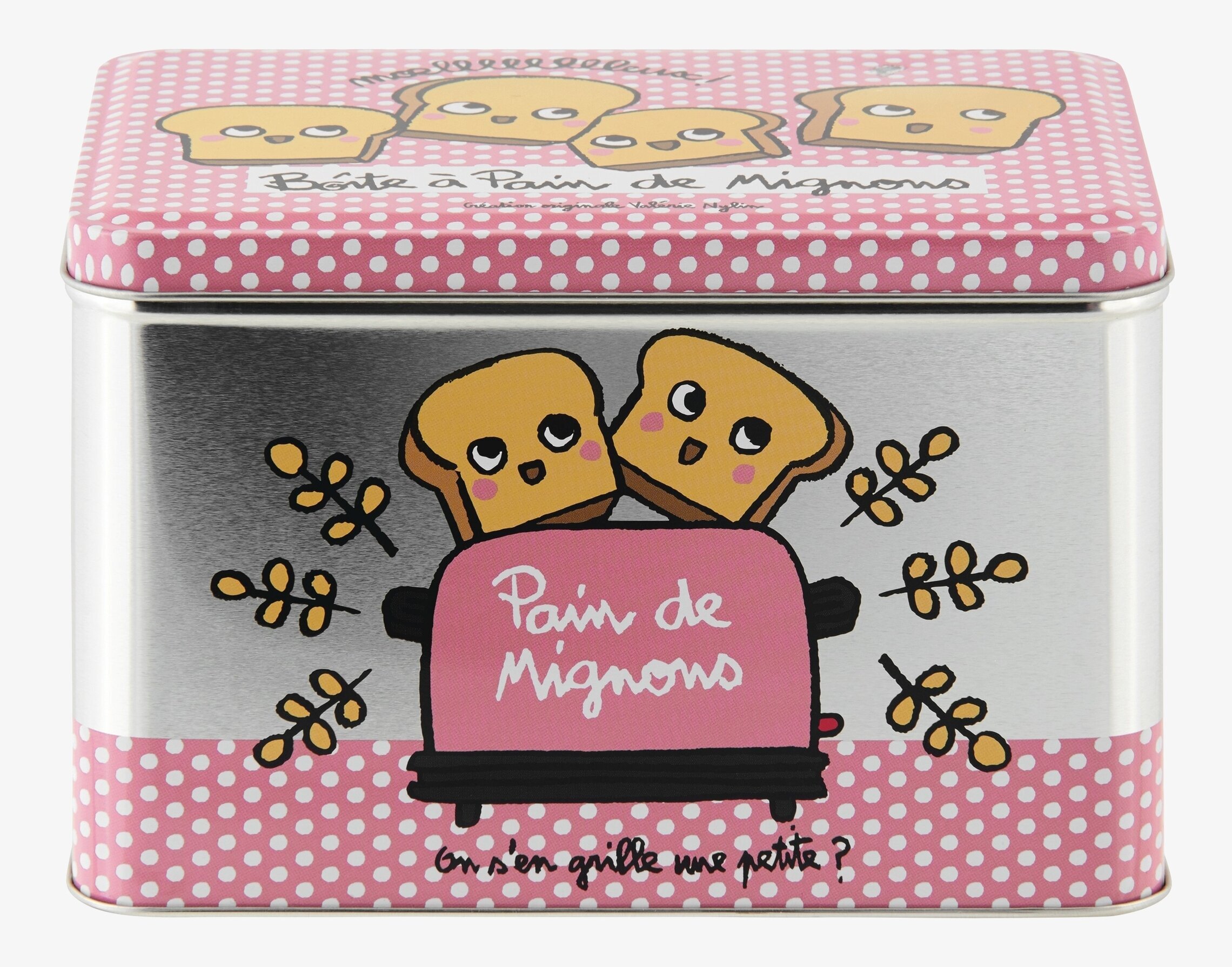 Bild av lekfull och praktisk brödförvaring i metall