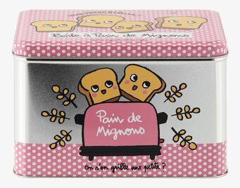 Bild av lekfull och praktisk brödförvaring i metall