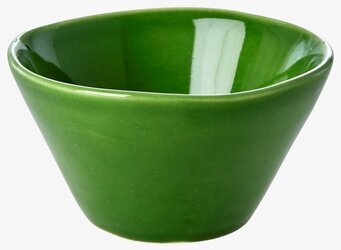 Dippskål från Rice i keramik med glansig grön yta
