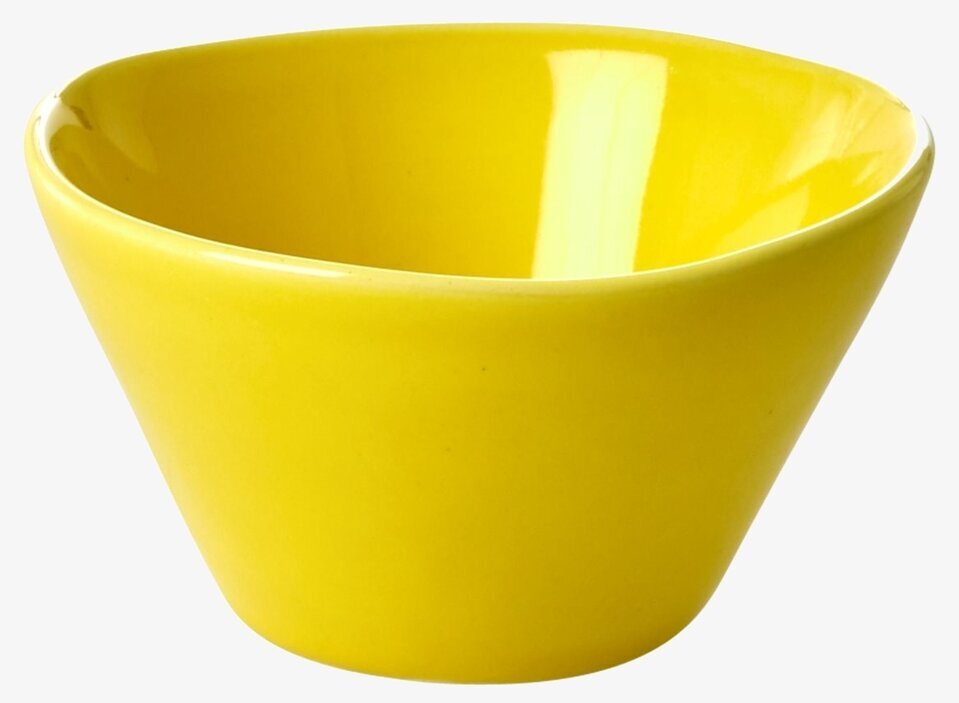 Dippskål från Rice i klargul färg med slät och blank yta