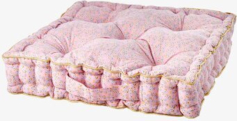 Golvkudde Flower Print från Rice med blommigt mönster