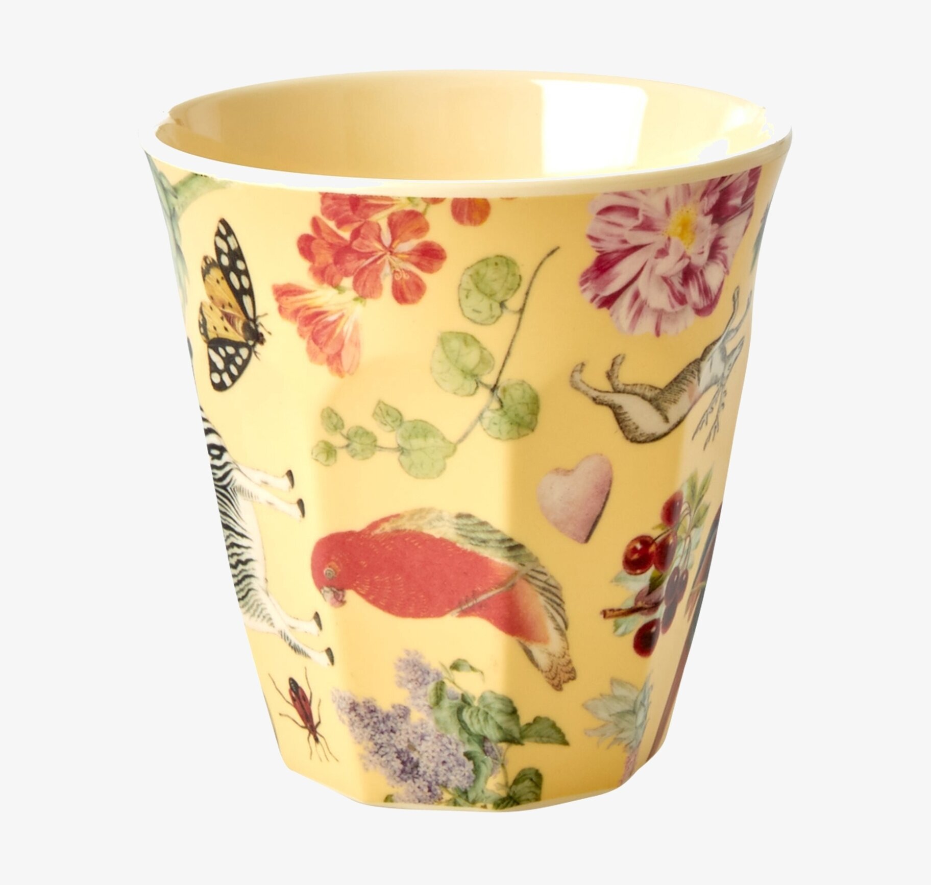 Mugg Creme Art Print från Rice med färgglada konstmotiv