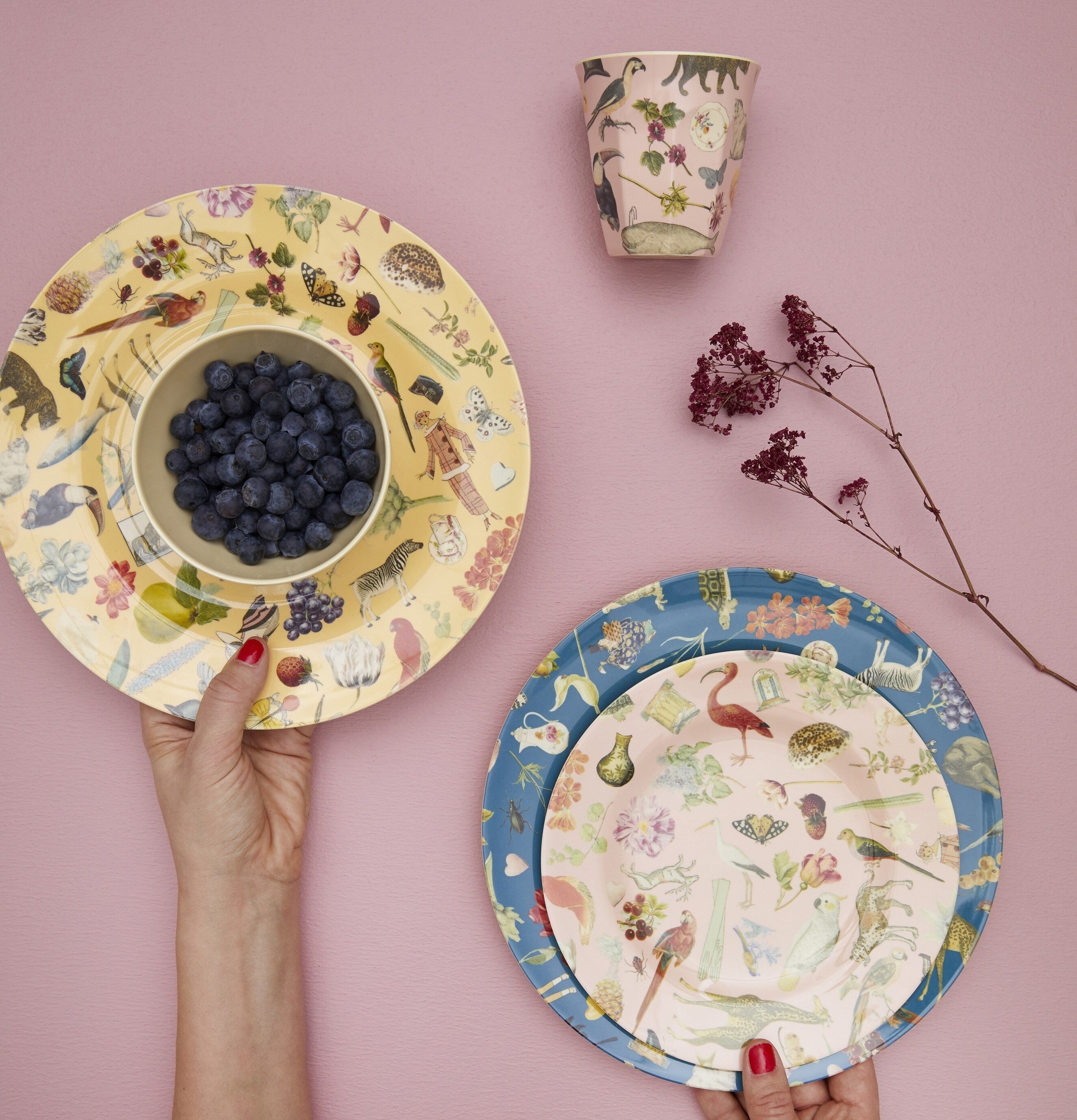 Tallrik Creme Art Print från Rice med livfulla detaljer