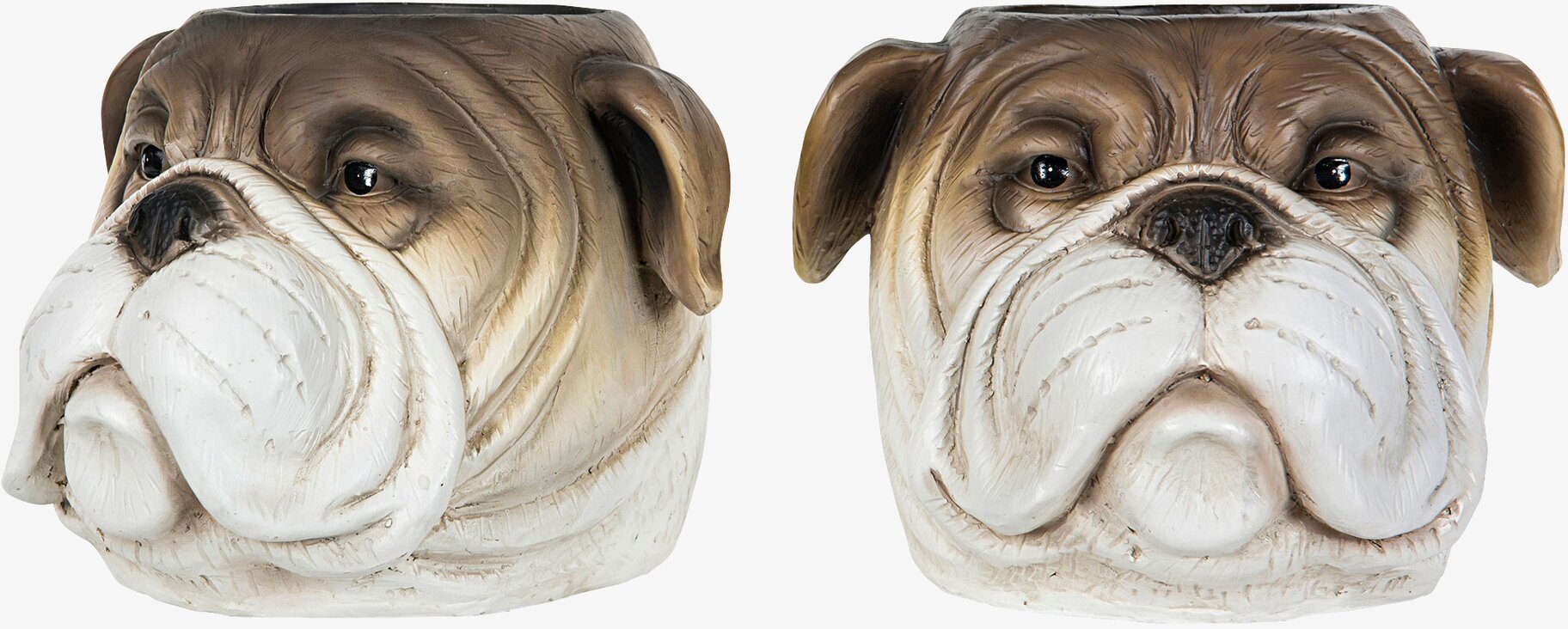 Kruka Bulldog Brun från A Lot Decoration i detaljrik design