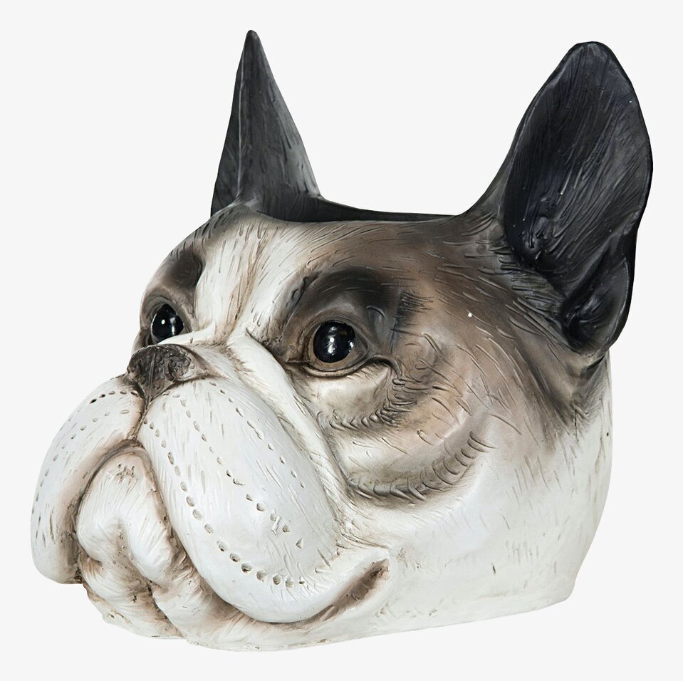 Kruka Bulldog Grå från A Lot Decoration i realistisk design