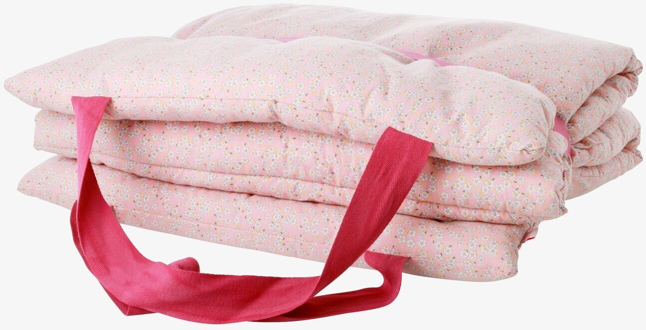 Strandbädd Pink Small Flower Print från Rice med blommönster