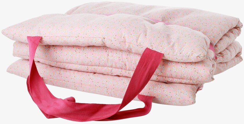 Strandbädd Pink Small Flower Print från Rice med blommönster