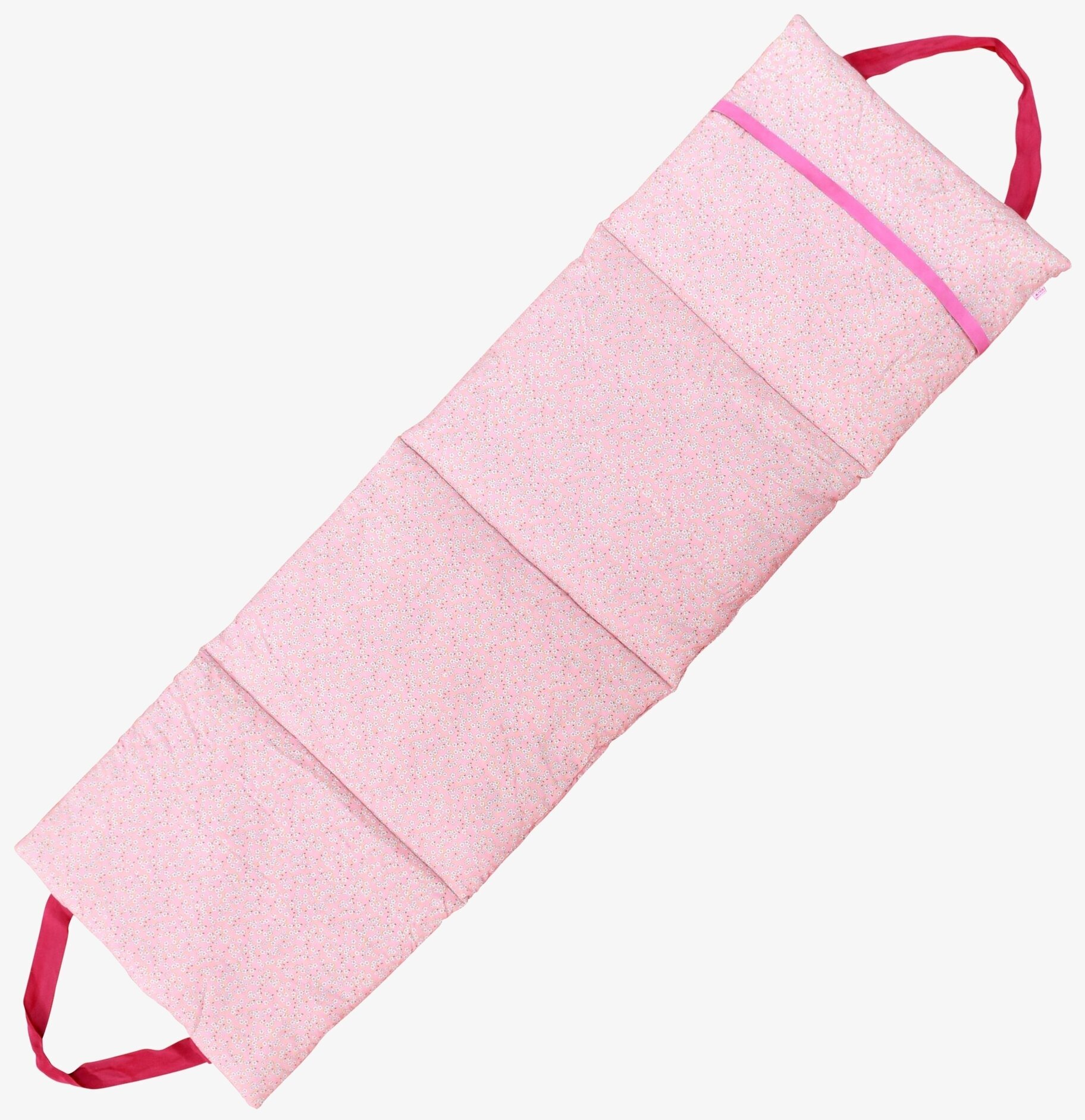 Strandbädd Pink Small Flower Print från Rice på neutral bakgrund